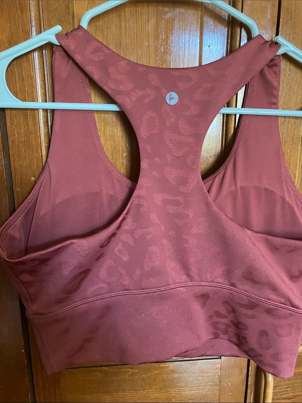 90 Degree By Reflex Mauve Rust Leopard 
Racerback W/ free necklace or hair pin